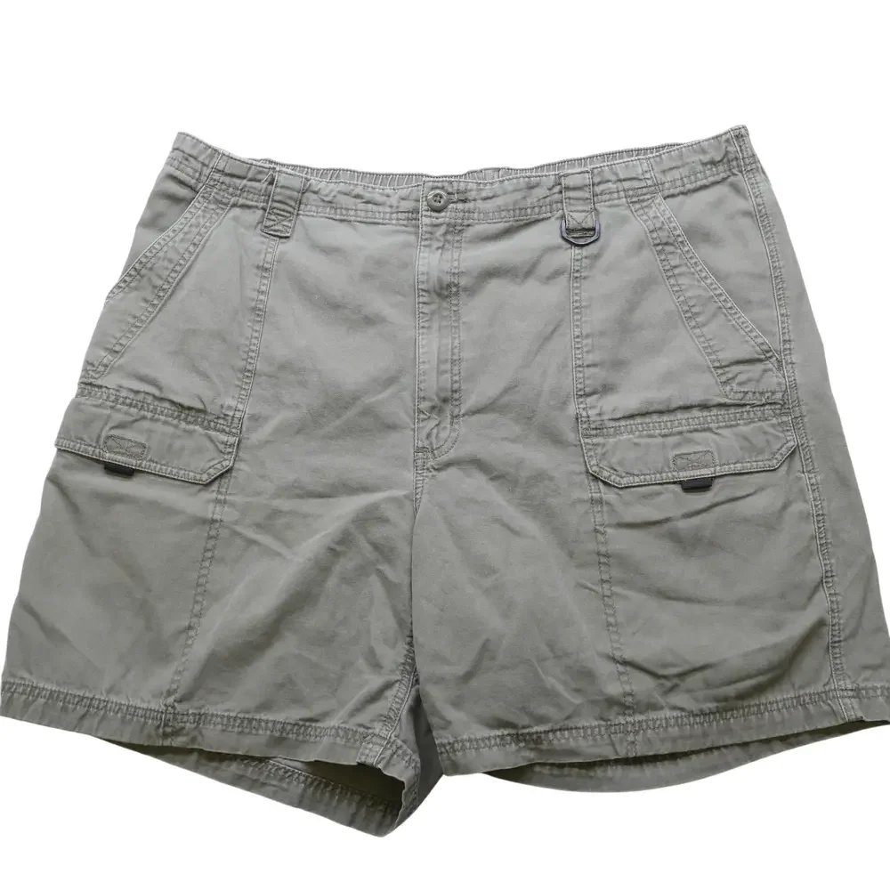 Wrangler Shorts Mens Size 40 Cargo Outdoor Utility Lightweight Gray Cotton